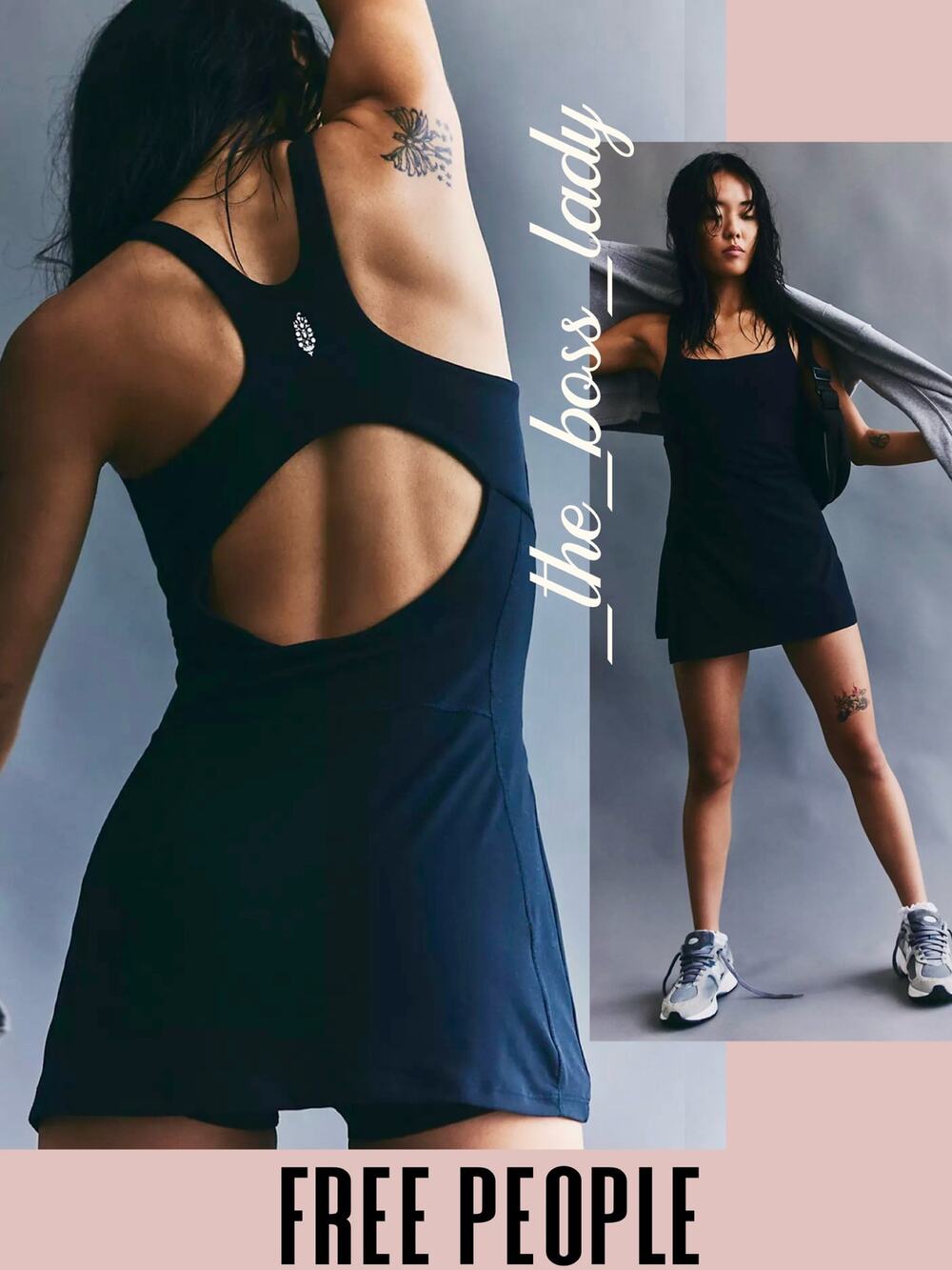 Free People mini dress tennis activewear sporty athletic Movement Large - Picture 1 of 12